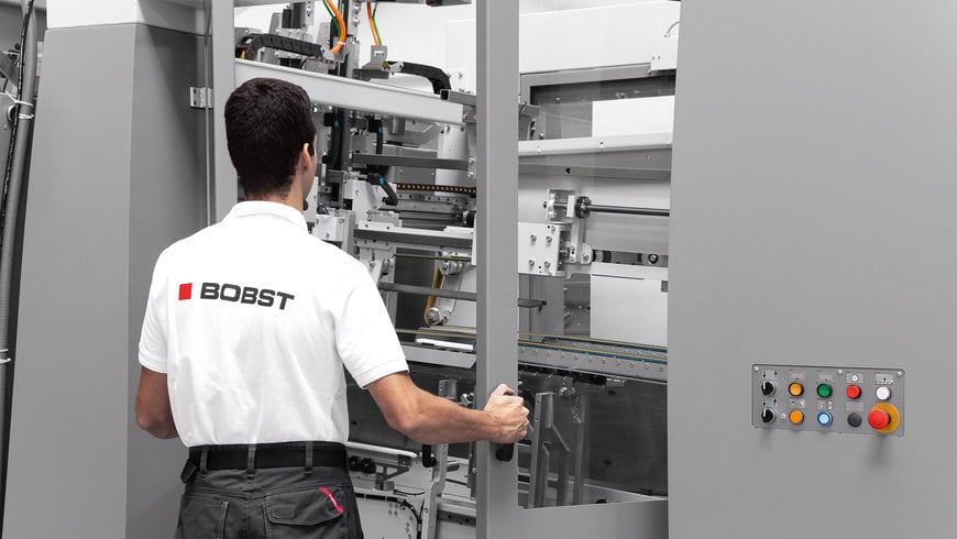 DIE NEUE AUTOMATISCHE ABPACKANLAGE SPEEDPACK VON BOBST ERHÖHT DIE EFFIZIENZ IM FALTSCHACHTELKLEBEN